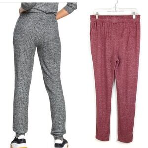 Roxy Womens High Tide Jogger Pants Sz 10 Red Lightweight Loungewear Athleisure